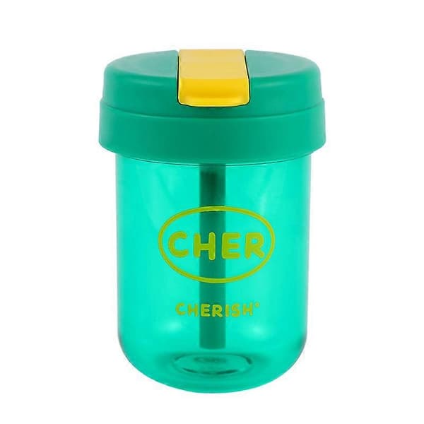 Liten bärbar kaffemugg i plast, grön 300 ml