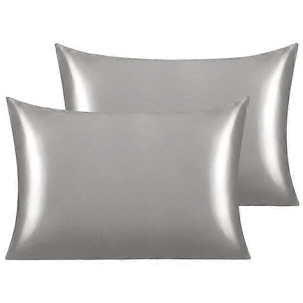Satin pudebetræk - Pudebetræk - 50 x 66cm - 2-pak Guld Guld