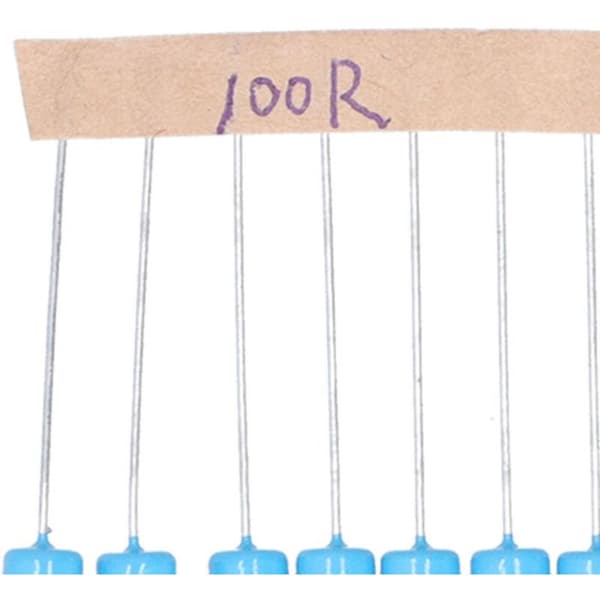 100 Ohm metalfilmmodstande, 2W, 1% tolerance, elektronisk tilbehør, 20 stk.