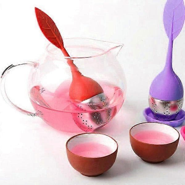 Tesier til løs te 4 stk. tesier, tebladssi, teinfuser i rustfrit stål, nem at rengøre, teinfuser til løse blade