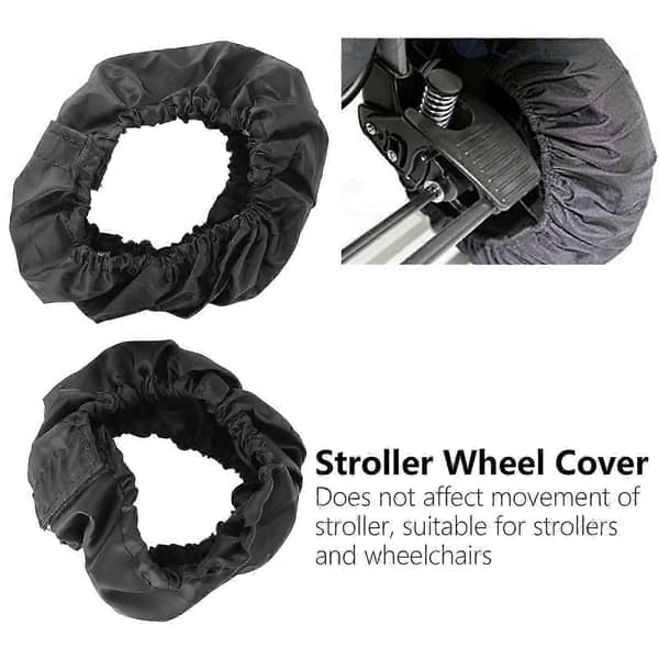 strollerhjulskydd Oxford-tyg Dammtätt Däckskydd 12-16 cm