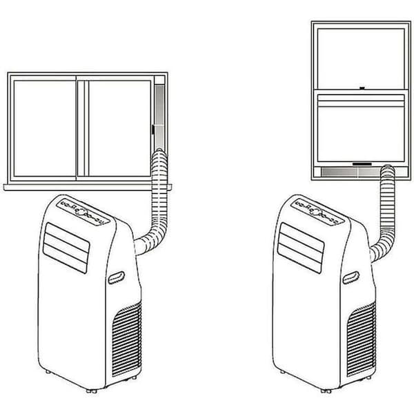 Universal AC vinduesforseglingssæt - Letvægts justerbart panel til skydedøre og vinduer, airconditionisolering