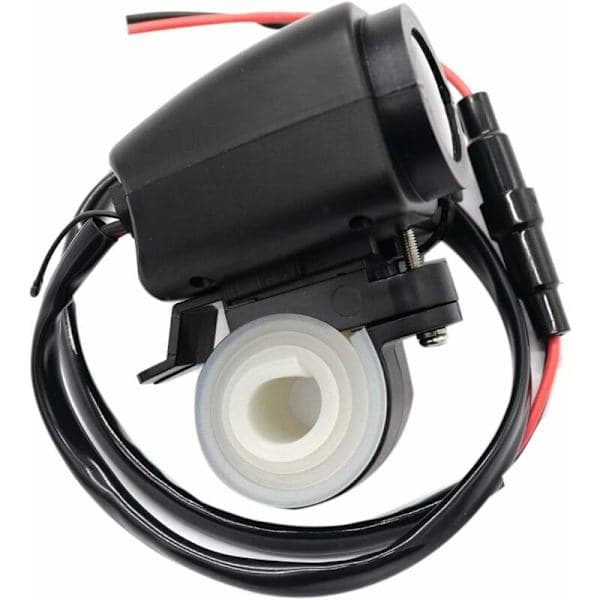12V 5V MC USB-lader for 2.1A 12V MC-lader med LED-voltmeterdisplay Termometer
