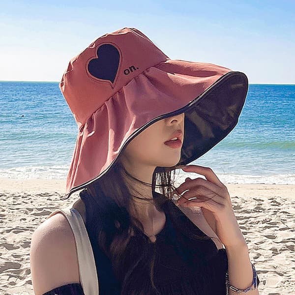 Sommermode Piger Stofhat Solhat Sommerhat MARINE navy navy