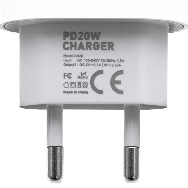 2-pack - Laddare för iPhone - Snabbladdare - Adapter + Kabel 20W Vit one size 2-Pack iPhone 2-Pack iPhone