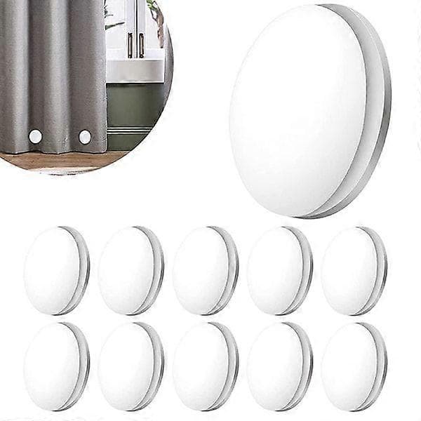 IC Magnetiska Gardiner Tyngder Vindtäta Tygvikter Magnet för Sh Vit 10 st
