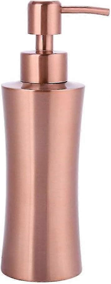 Rosaguld Sæbedispenser i Rustfrit Stål - 400 ml Flydende Lotion Pumpe til Håndvask og Badeværelsestilbehør