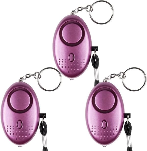 Personligt överfallslarm [3-pack] Skriksäkert säkerhetslarm
