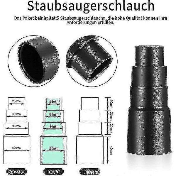 6 delar dammsugaradapter, universal dammsugaradapter, dammsugarslangomvandlare, V