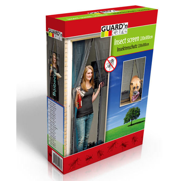 Magic Mesh Magnet insektsnät för dörr VIT - Extra stark magnet