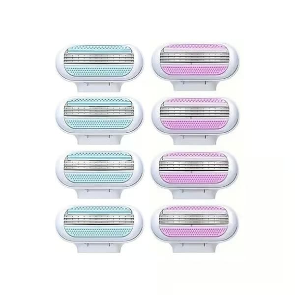 32-pack Rakblad för Kvinnor - Kompatibla med Gillette Venus Blå och Rosa