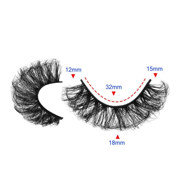 10 par falske øyevipper Cat Eye Lashes
