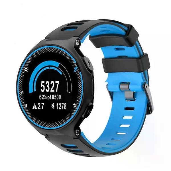 Smart tilbehør silikonerem 22 mm til Garmin Forerunner 735 Xt urrem tofarvet urrem blød Style E A6