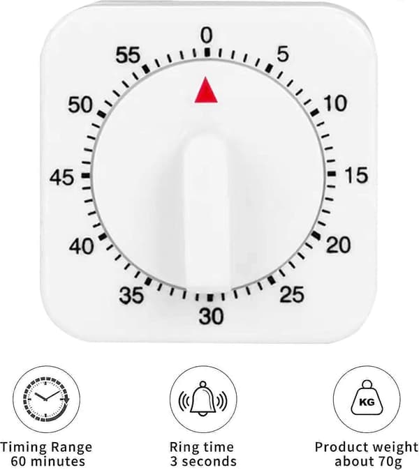 Kjøkkentimer, eggkoketimer, matlagingstimer, nøyaktig 0-60 minutters tidtaking, enkel å bruke, bærbar matlagingsassistent