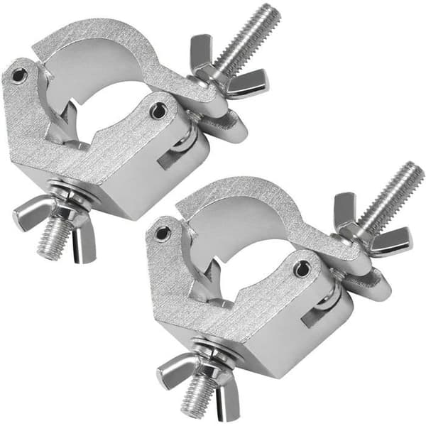 Sæt med 2 lette krogklemmer - Kraftigt stål - Sikker montering 29-35 mm - Scene Truss Support D