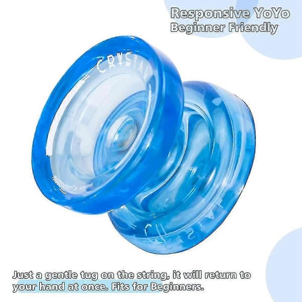 K2 Plus Crystal Responsive Yoyo, Dobbeltformål Yo-yo med udskiftelig uresponsiv til øvede