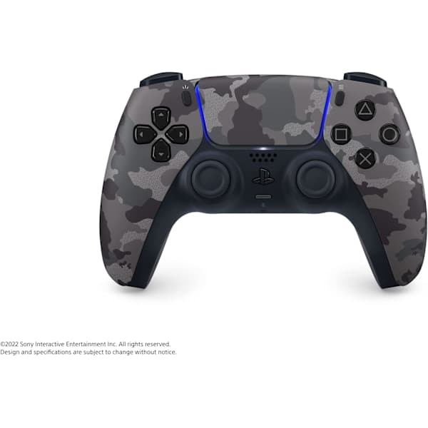 PS4 trådløs controller med funktioner - Grå camouflage