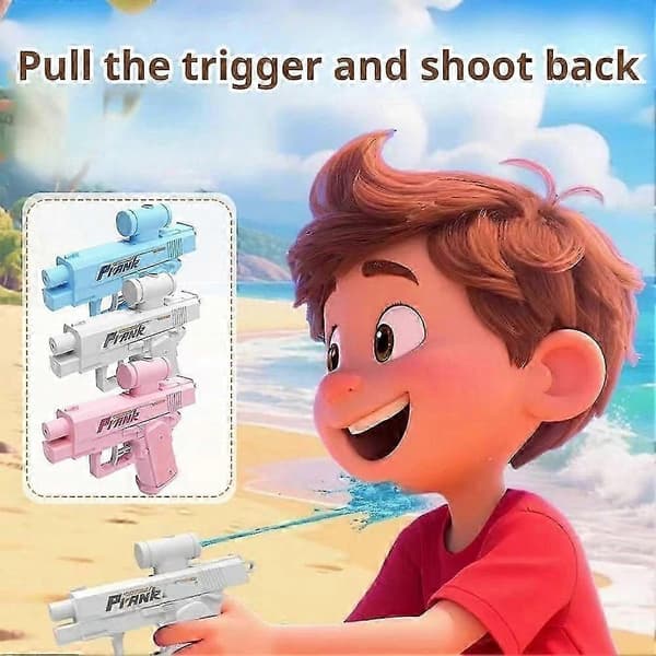Prank Two Way WaterGun, Prank SquirtGun Can Spray from Front and Back Bule