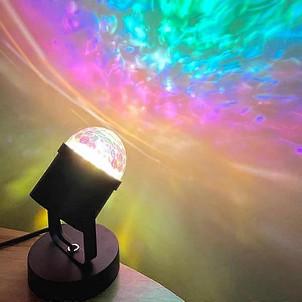 Velosphere Lampe, 3D Holografisk Vandkrusning Romantisk Atmosfære Lamper White basic