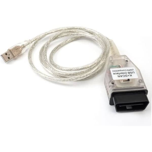 OBDII K+DCAN-liitäntäkaapeli - FT232RQ USB-kytkin - BMW-diagnostiikka 1995-2008