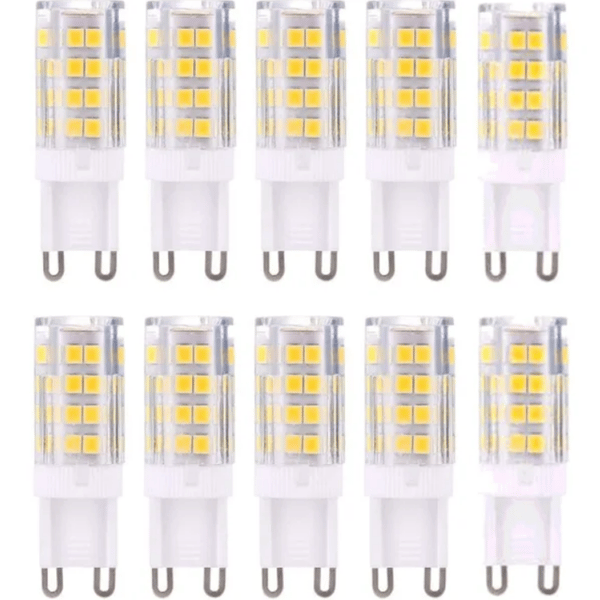 Glödlampor G9 LED-lampor, varmvit 3000K 5W G9 LED, 10-pack