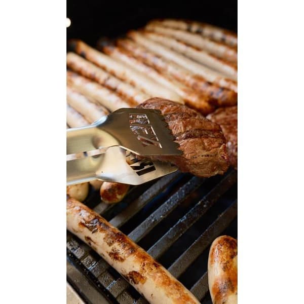 Grilltang - 1 stk. - Rustfrit stål - Længde 58 cm - Professionel madlavning - Tykkelse 1,5 mm