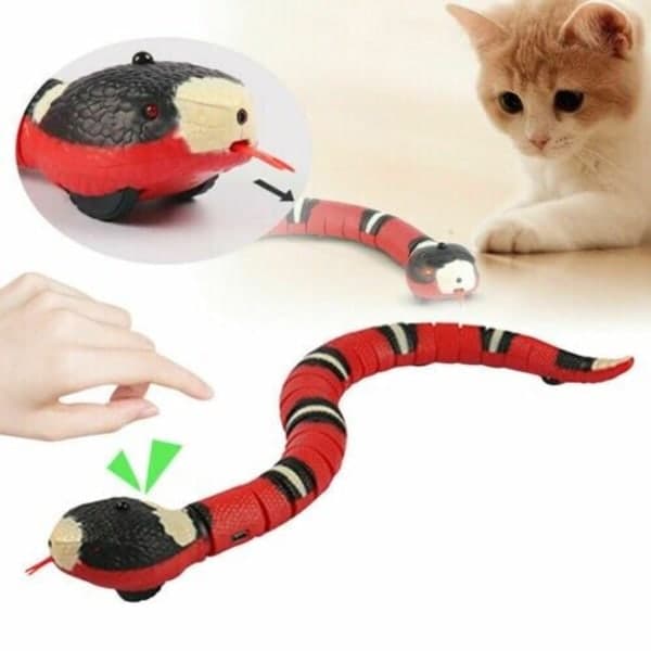 Smart Sensing Snake Katt Leksaker Elektroniska interaktiva leksaker för katter 1st