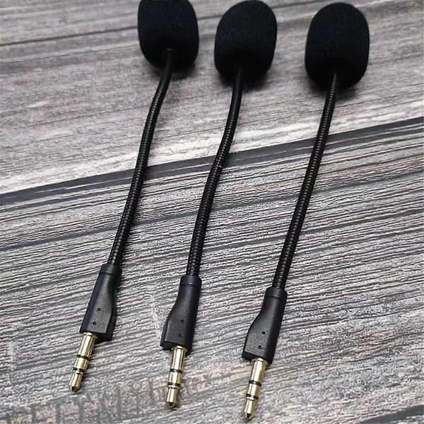Udskiftningsmikrofon af høj kvalitet til PRO/G PRO X Gaming Headset 3,5 mm Mikrofon Sort
