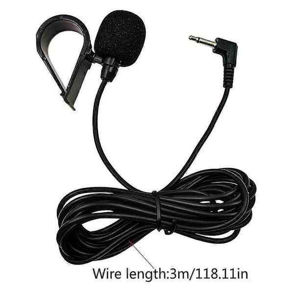 Bil Audio Mikrofon 3,5 mm Klips Jack Plugg Mikrofon Stereo/mono Kablet Ekstern Mikrofon
