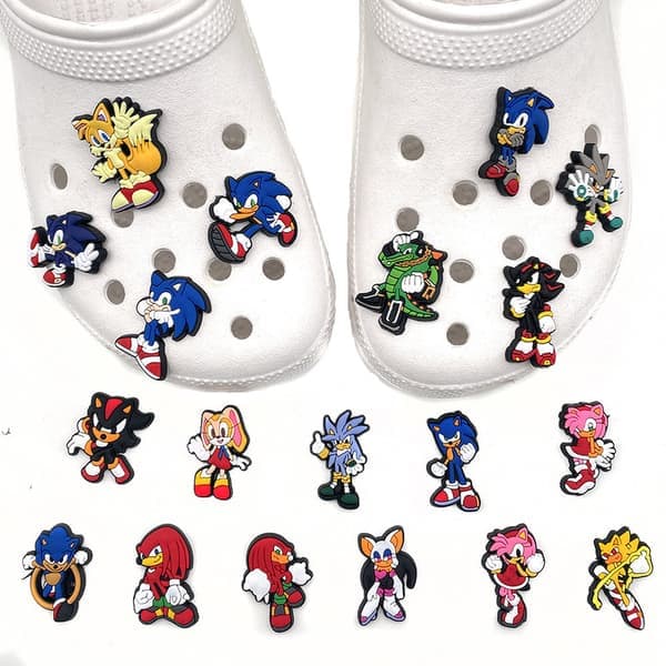 20 st Sonic the Hedgehog skoberlocker Sonic Hole skor skoknappar så