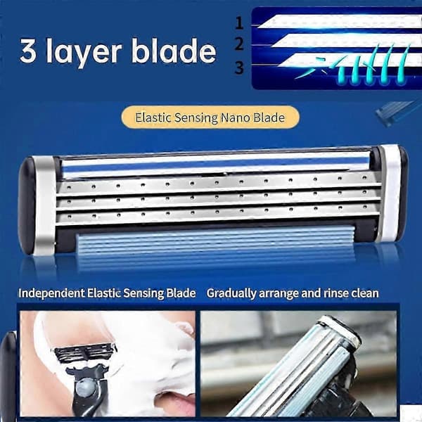 Barberblade til Mach3, Barberblade til, Manuelle Barberblade, Herrebarberblade 28 stk.