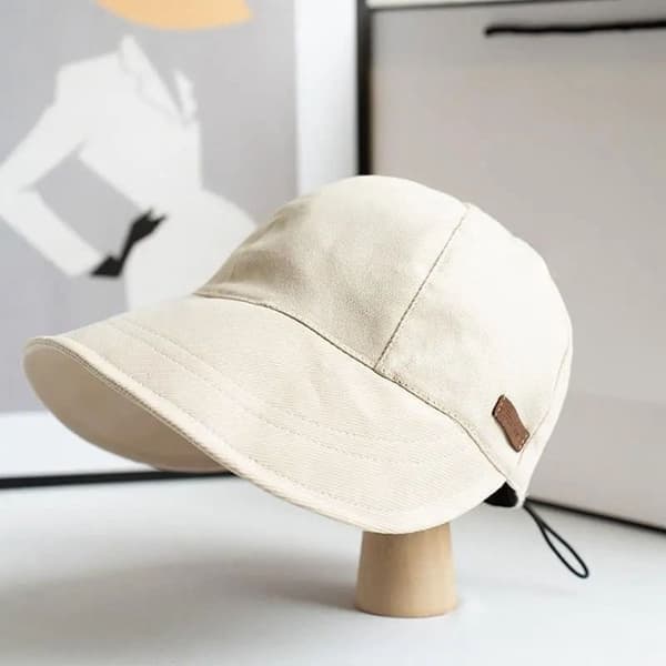 Denim bøllehatte til kvinder sommerhat BEIGE Beige Beige