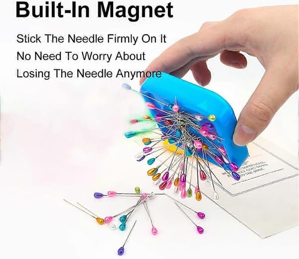 Magnetisk nåleboks, magnetisk nålepute, magnetisk synålepute, magnetisk nålepute, nåleholderputer
