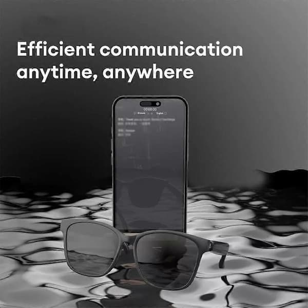 Hy C8 PRO Multifunktionella AI Bluetooth Smart Glasögon, Trådlösa Hörlurar Ai White