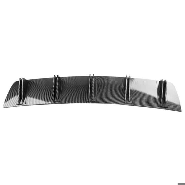 Shark Fin Diffuser, Universel bageste hajfinne til bilens bagkofanger, kulfiber-stil