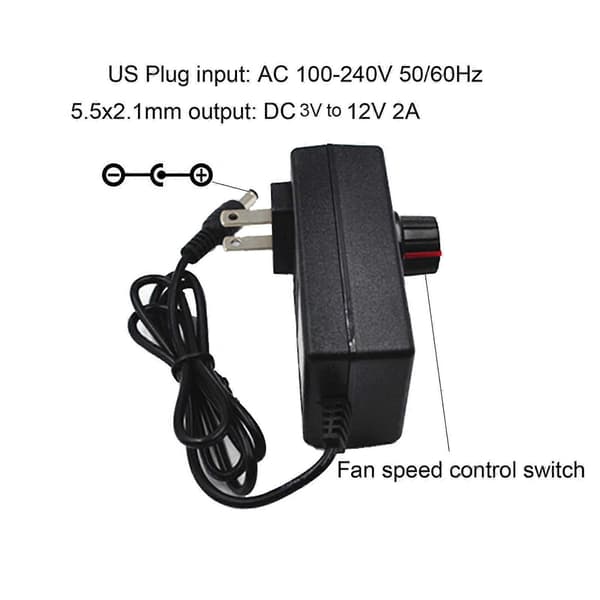 110v 220v AC-drevet vifte 9733 med variabel hastighetskontroller for DIY-matlaging