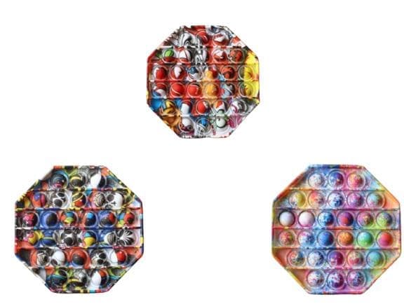Speciel Camouflage Popit Fidget Pop It - CE Godkendt 3 Farver Model 2 Model 2