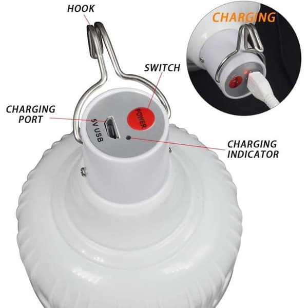 Denne bærbare, dæmpbare teltlampe er ideel til camping, vandreture og nødsituationer.