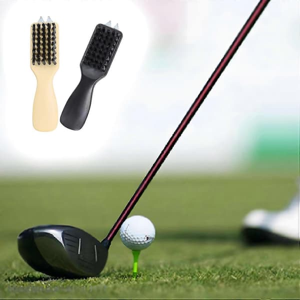 Golfkøllebørste Multifunksjonell Tett Bust Ergonomisk Håndtak Sklisikker Arbeidsbesparende Green Fork Rep