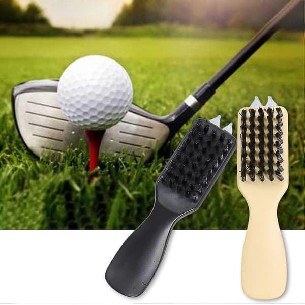 Golfkøllebørste Multifunksjonell Tett Bust Ergonomisk Håndtak Sklisikker Arbeidsbesparende Green Fork Rep
