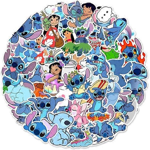 100 kpl Stitch-tarroja, Lilo & Stitch -tarrat OLilo