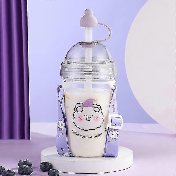 2024, Bubble Milk Tea Kop Genanvendelig Sugerørskop Plastikkop