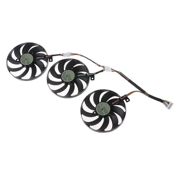 3 stk. 88MM T129215SU 7Pin Køleventilator til ROG STRIX RTX 2080 2080Ti 12V 0.5A