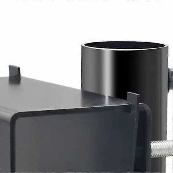 Balkonparasolholder – Metalstativ Pladsbesparende, Universal Rækværksparaplyholder – Sort