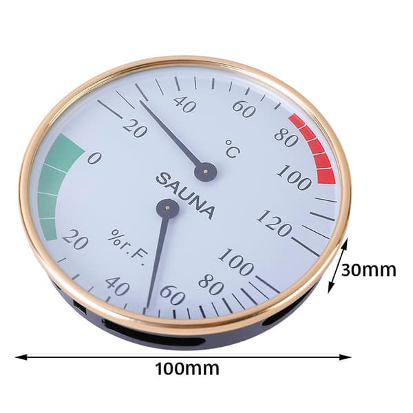 Dobbelt digitalt displaytermometer Multifunksjonelt presist displaytermometer for innendørs bruk Black