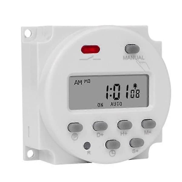 1 sekunds intervall 12v digital LCD-timerbryter ukentlig programmerbar tidsreléprogrammer Cn101s
