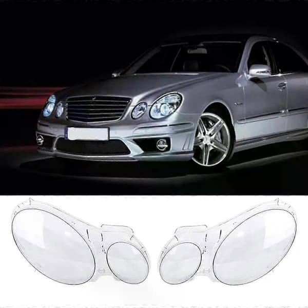 Ersättningsskydd för strålkastarglas för 2004 2005 2006 2007 2008 2009 Benz W211 E240 E200 E280 E300 biltillbehör Style A