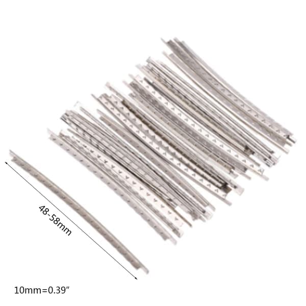 24st Rostfritt Stål 2.2mm Bredd 22 Band 24 Band Gitarr Bandtrådar Set för Elgitarr Bas Greppbräda 2.2*22F