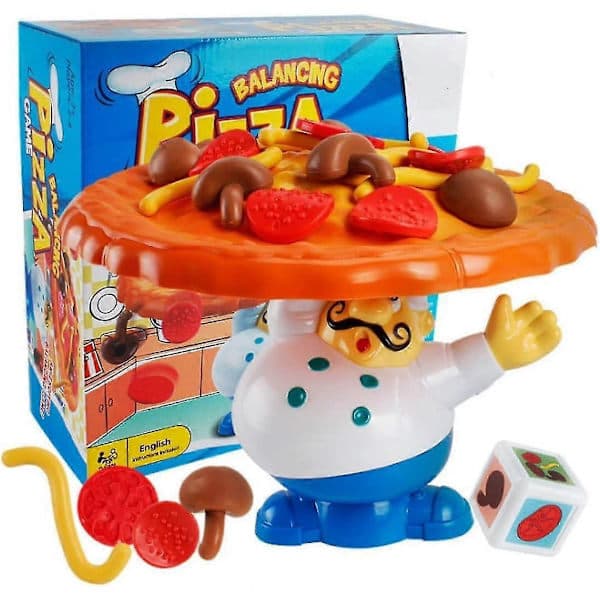 Topple Pizza-spel, Balanserande Pizzaleksak för Bord