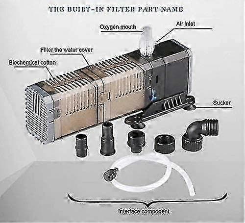 Akvariumfilter 3 i 1 Akvarium Dränkbar Pump Vattenpump 7w (chj-1502/25w)